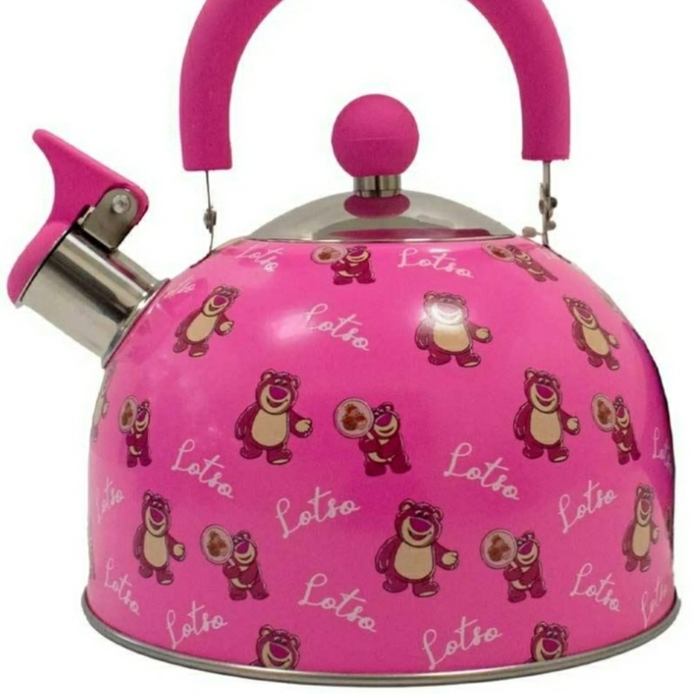 New Disney pixar toy storylotso pink tea kettle teapot. 